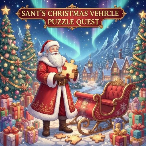Santa's Christmas Vehicle Puzzle Quest