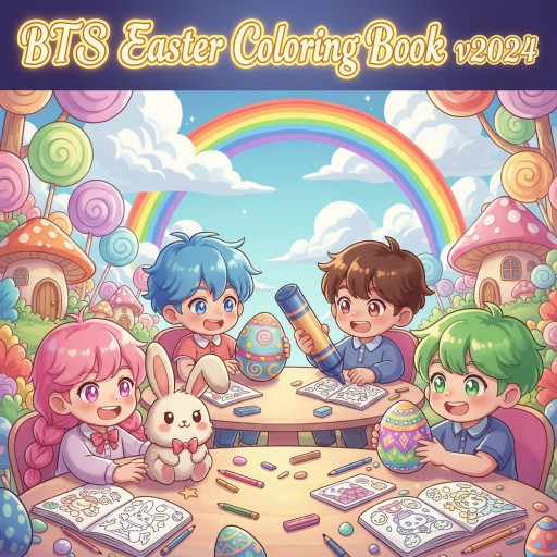 BTS Easter Coloring Book v2024
