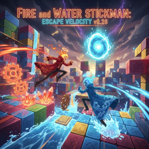 Fire and Water Stickman: Escape Velocity v0.26